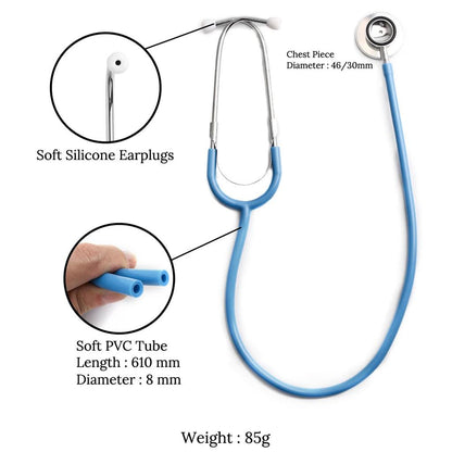Portable Dual Head Cardiology Stethoscope by HitMyNeed