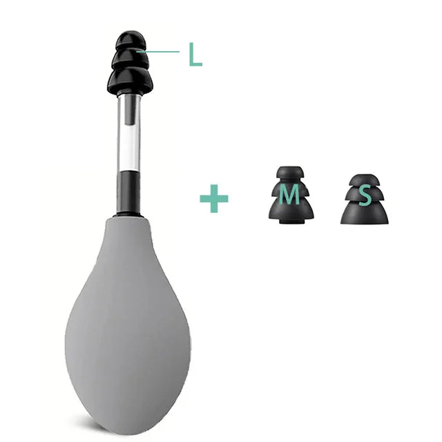 Portable Ear Pressure Relief Tool with 3 Earplugs by HitMyNeed
