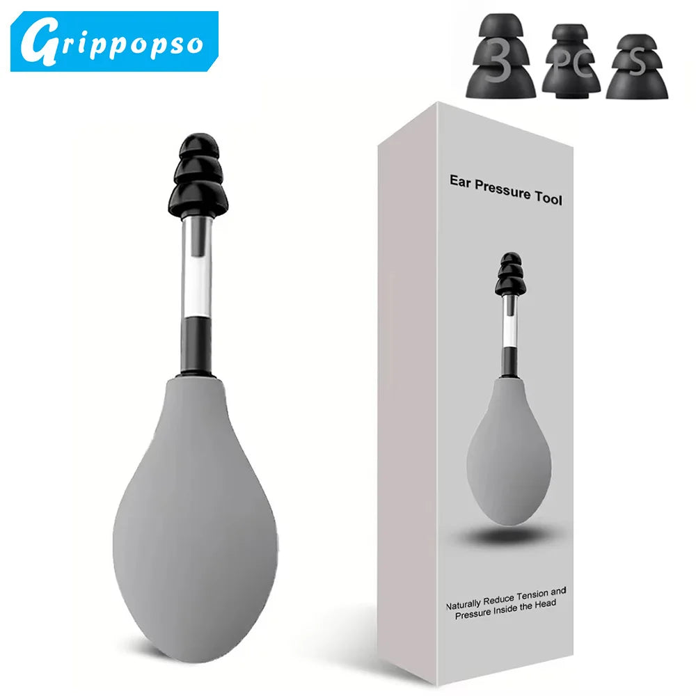 Portable Ear Pressure Relief Tool with 3 Earplugs by HitMyNeed