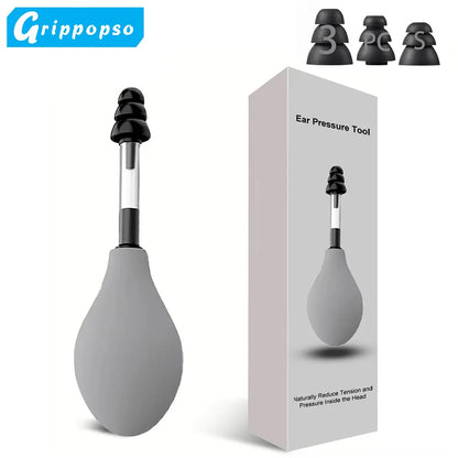 Portable Ear Pressure Relief Tool with 3 Earplugs by HitMyNeed
