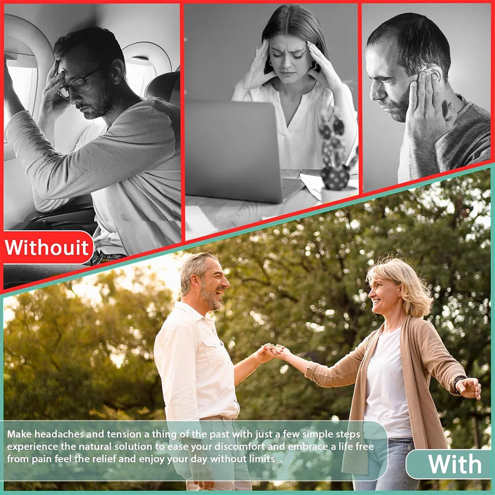 Portable Ear Pressure Relief Tool with 3 Earplugs by HitMyNeed