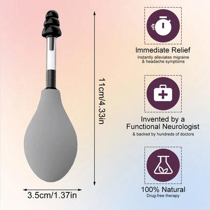 Portable Ear Pressure Relief Tool with 3 Earplugs by HitMyNeed