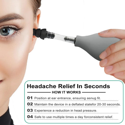 Portable Ear Pressure Relief Tool with 3 Earplugs by HitMyNeed