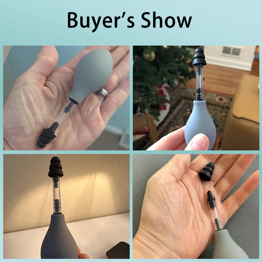 Portable Ear Pressure Relief Tool with 3 Earplugs by HitMyNeed