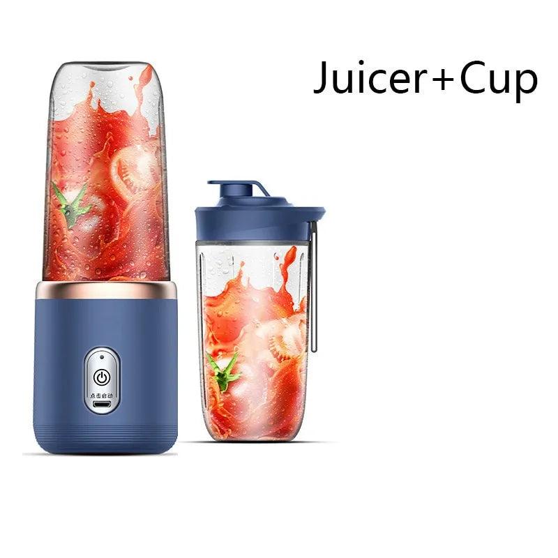 Portable Electric 300ml Juicer and Mixer Cup blue-juicer-cup by HitMyNeed