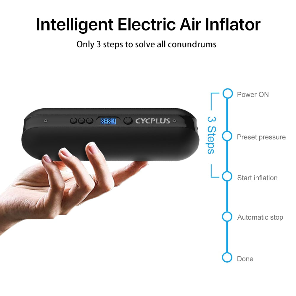Portable Electric Air Pump Mini Smart Inflator 150 PSI by HitMyNeed