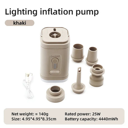 Portable Electric Air Pump Wireless Inflator & Deflator gold by HitMyNeed