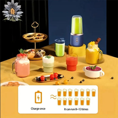Portable Electric Blender Bottle with 6 Blades by HitMyNeed