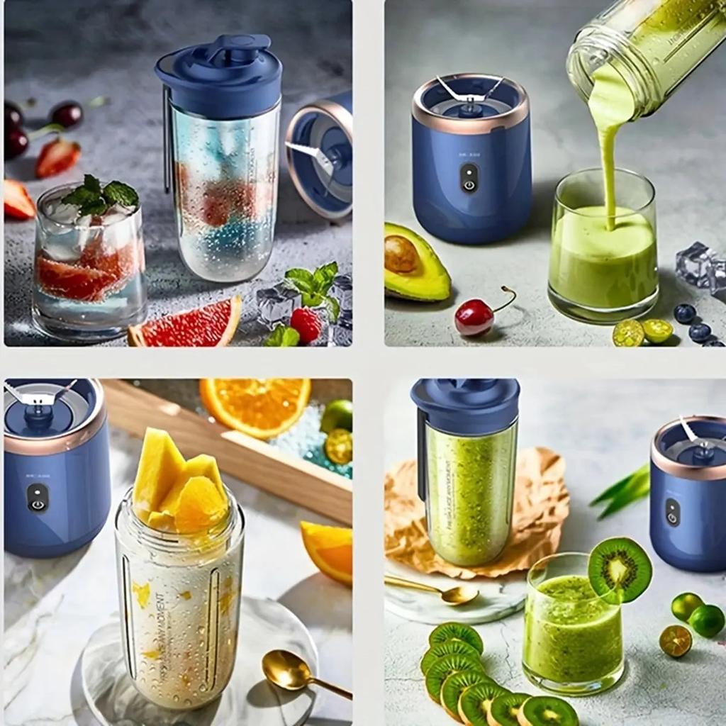 Portable Electric Blender Bottle with 6 Blades by HitMyNeed