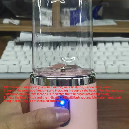 Portable Electric Blender Bottle with 6 Blades by HitMyNeed