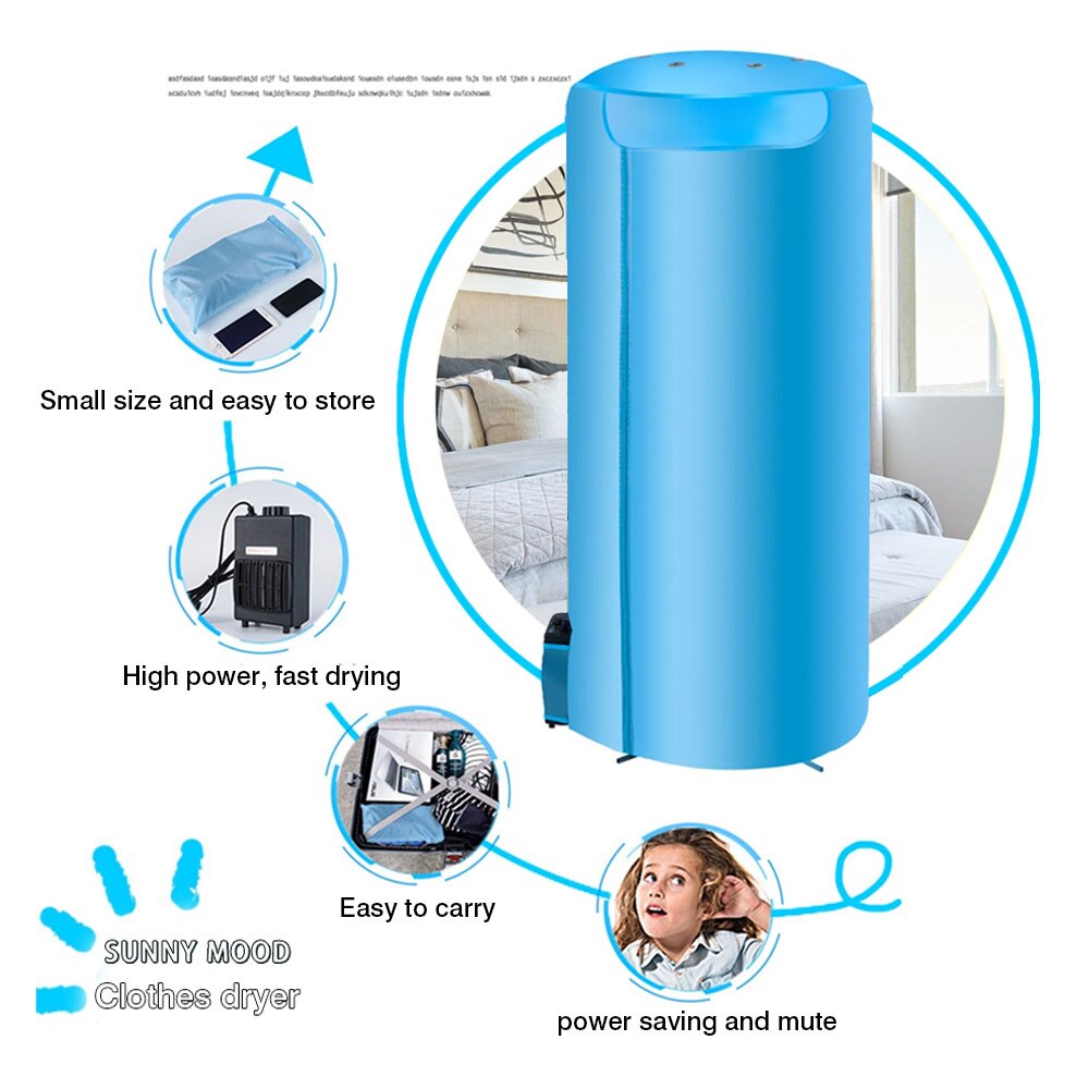 Portable Electric Clothes Dryer with Timer by HitMyNeed