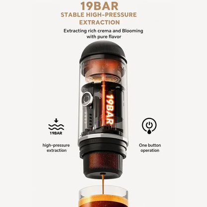 Portable Electric Espresso Maker for Capsules & Ground by HitMyNeed