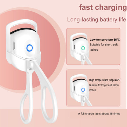 Portable Electric Heated Eyelash Curler Comb by HitMyNeed