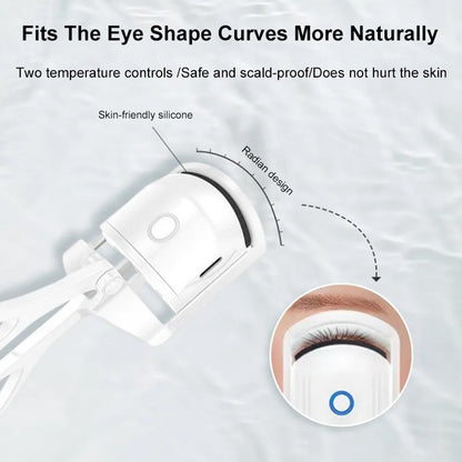 Portable Electric Heated Eyelash Curler Comb by HitMyNeed