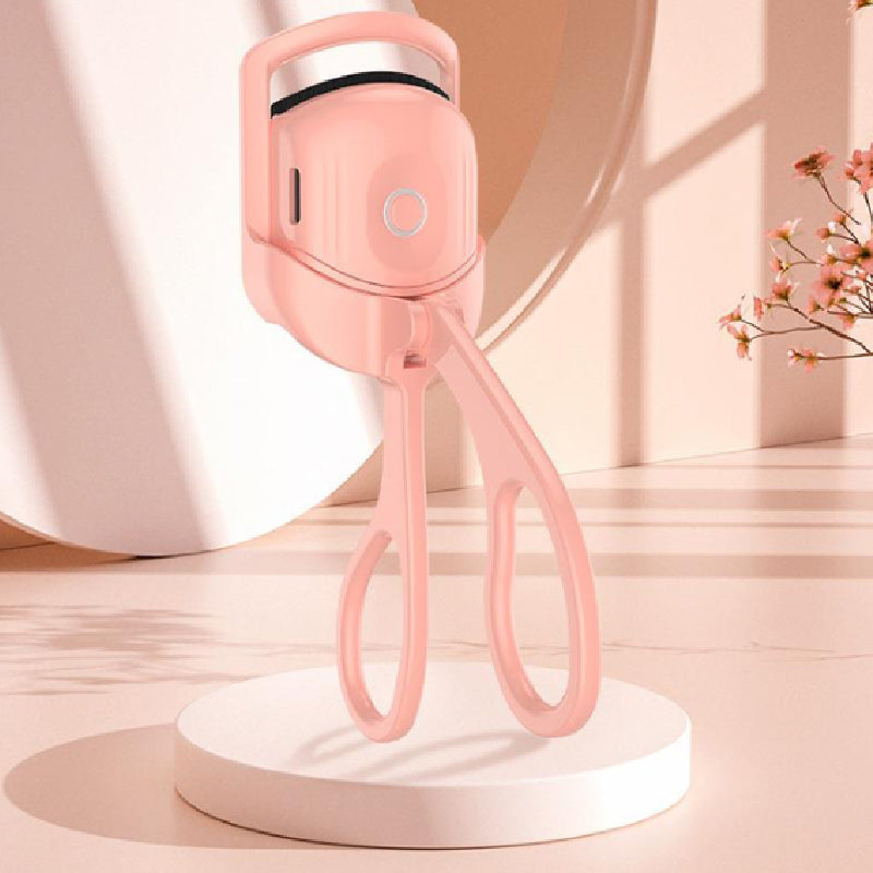 Portable Electric Heated Eyelash Curler Comb pink by HitMyNeed