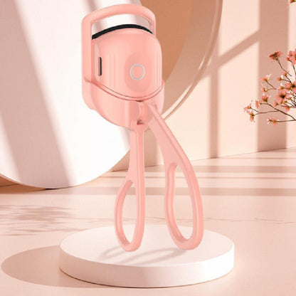 Portable Electric Heated Eyelash Curler Comb pink by HitMyNeed
