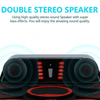 Portable Electronic Drum Pad Kit with 9 Pads by HitMyNeed