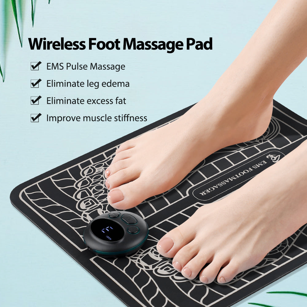 Portable EMS Foot Massager Pad with Remote by HitMyNeed