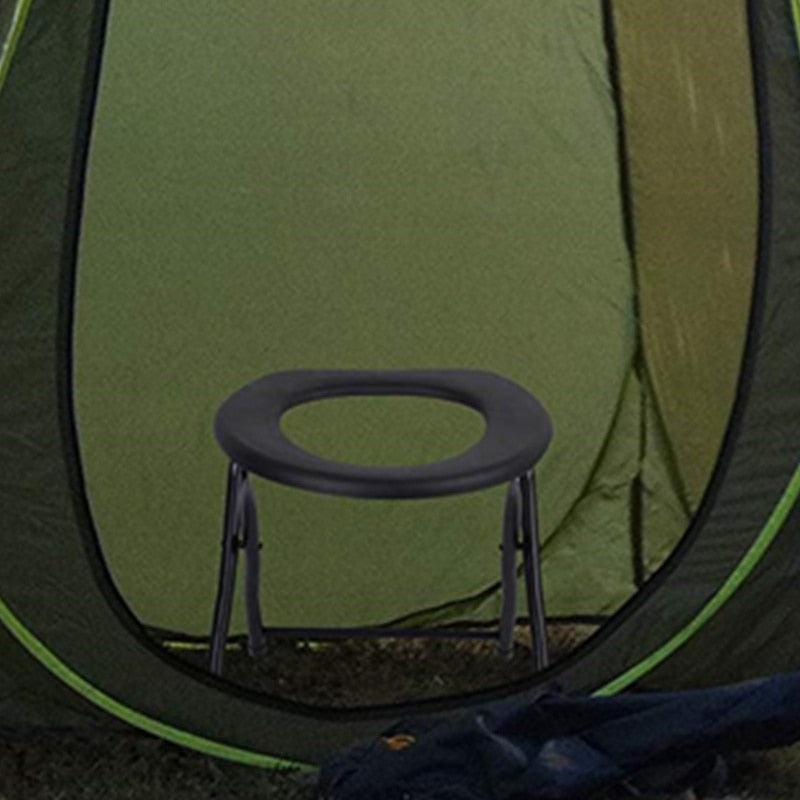 Portable Foldable Camping Toilet Chair by HitMyNeed