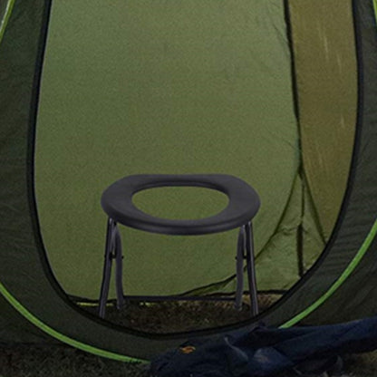 Portable Foldable Camping Toilet Chair by HitMyNeed
