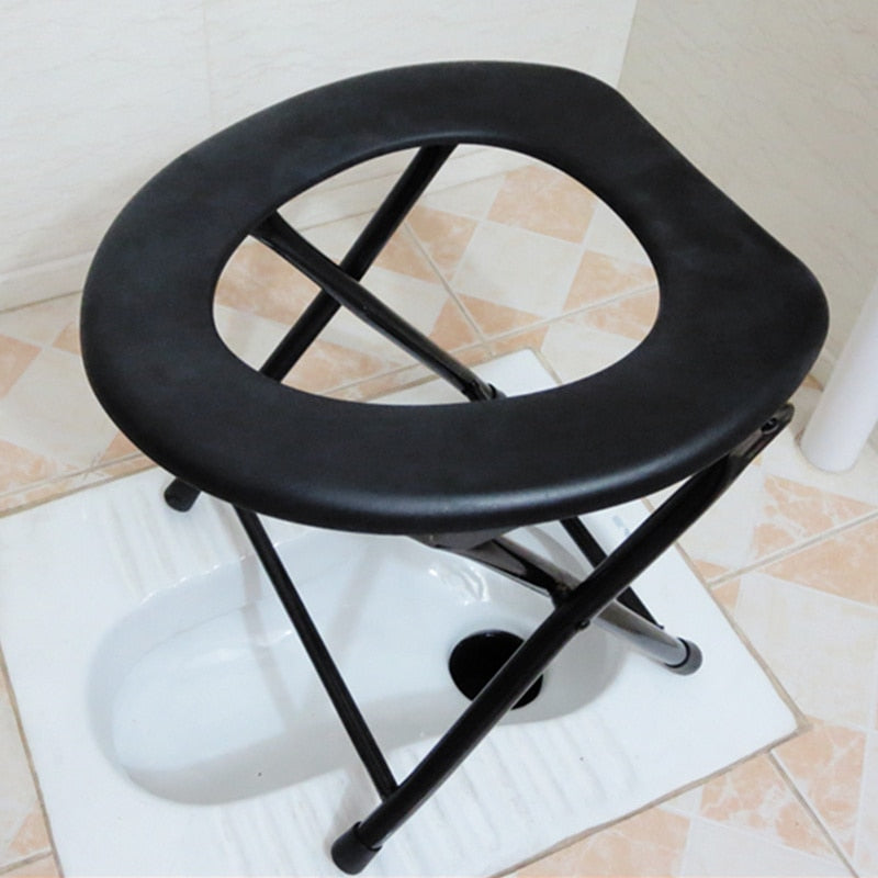 Portable Foldable Camping Toilet Chair by HitMyNeed