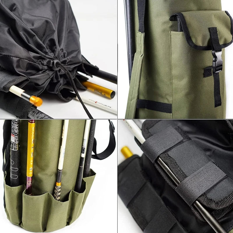 Portable Foldable Fishing Rod Cylinder Shoulder Bag by HitMyNeed