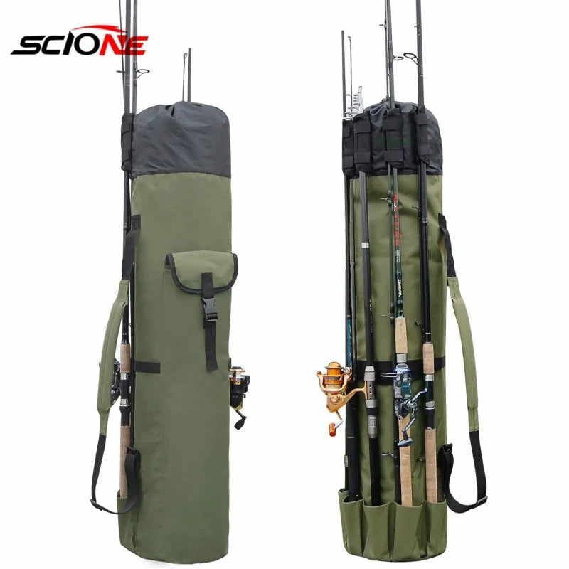 Portable Foldable Fishing Rod Cylinder Shoulder Bag by HitMyNeed