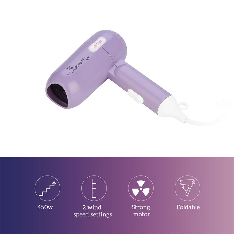 Portable Foldable Hair Dryer with 2 Speed Settings by HitMyNeed