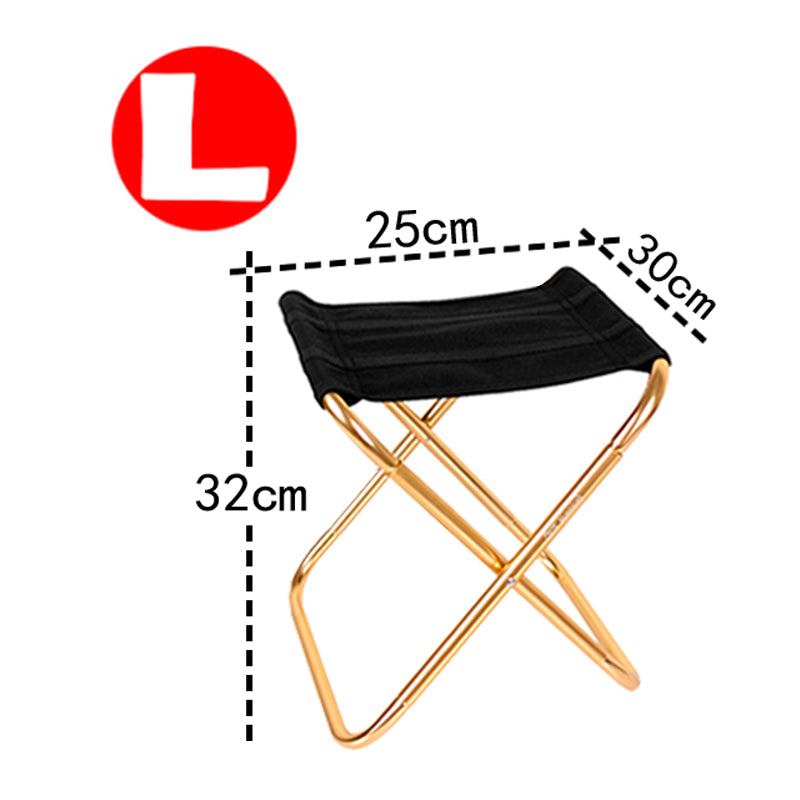 Portable Folding Camping Chair with Carry Bag gold-l by HitMyNeed
