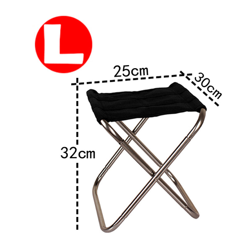 Portable Folding Camping Chair with Carry Bag gray-l by HitMyNeed
