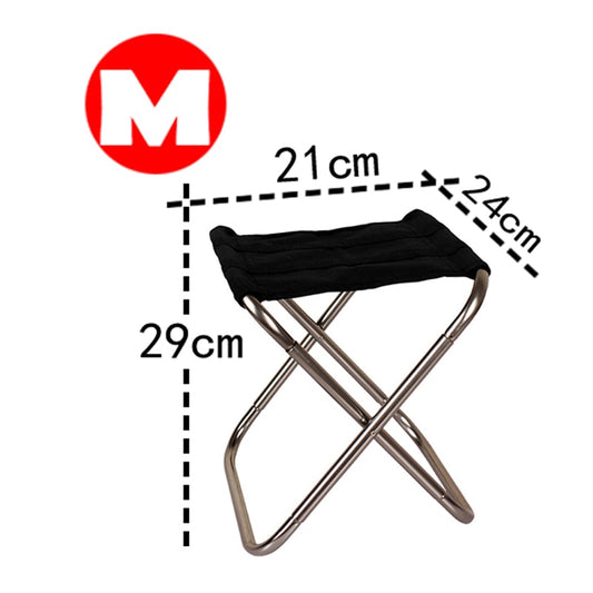 Portable Folding Camping Chair with Carry Bag gray-m by HitMyNeed