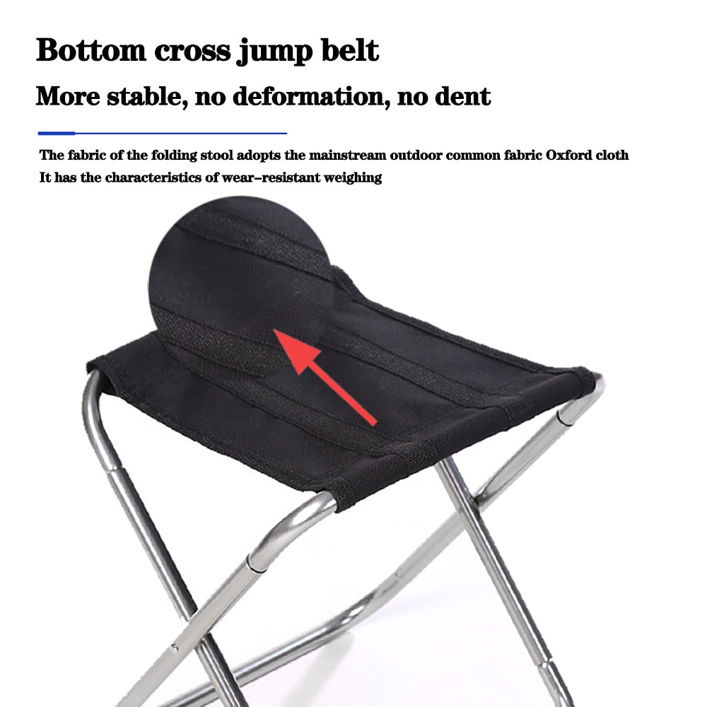 Portable Folding Camping Stool with Carry Bag by HitMyNeed