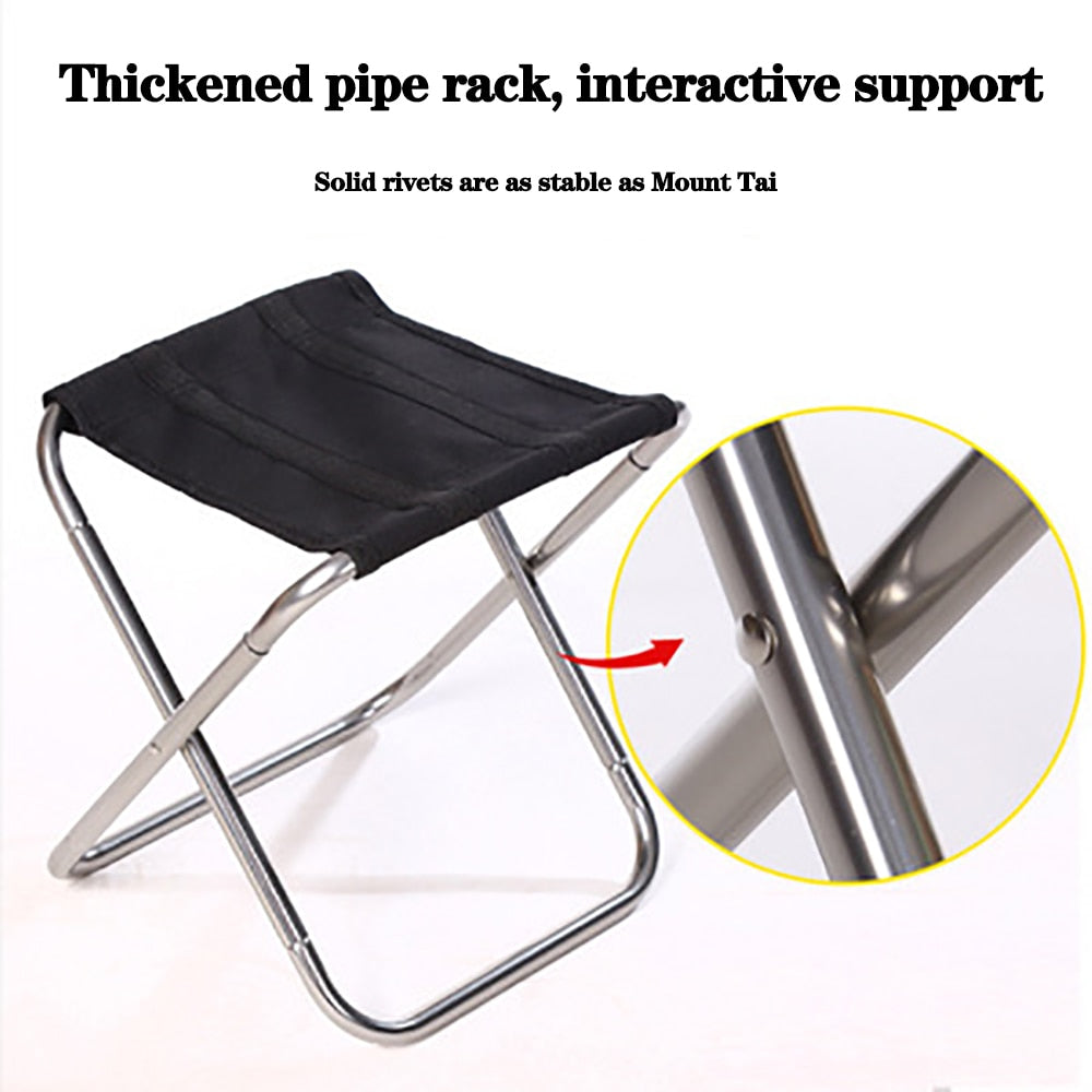 Portable Folding Camping Stool with Carry Bag by HitMyNeed
