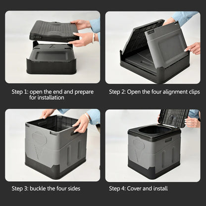 Portable Folding Camping Toilet with Seat & Cover by HitMyNeed