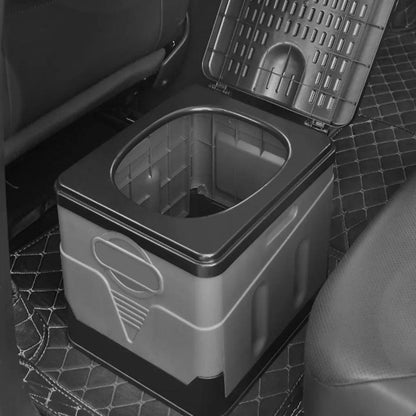 Portable Folding Camping Toilet with Storage Box by HitMyNeed