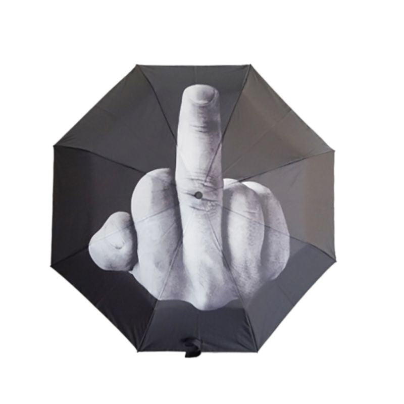 Portable Folding Middle Finger Umbrella by HitMyNeed