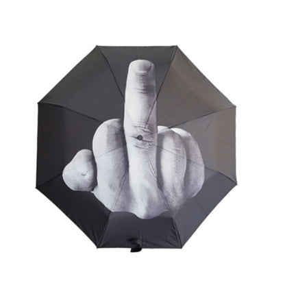 Portable Folding Middle Finger Umbrella by HitMyNeed