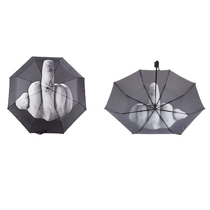 Portable Folding Middle Finger Umbrella by HitMyNeed