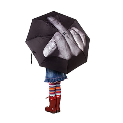 Portable Folding Middle Finger Umbrella by HitMyNeed