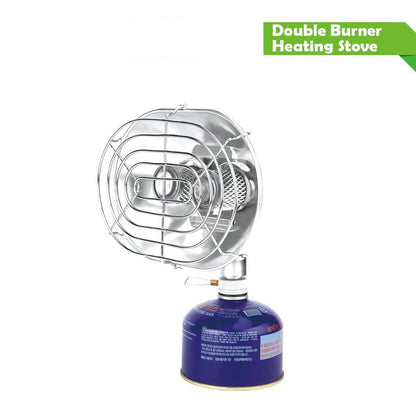 Portable Gas Camping Heater with Double Burner by HitMyNeed