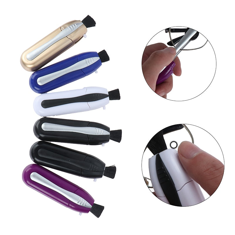 Portable Glasses Cleaner Brush with Case by HitMyNeed