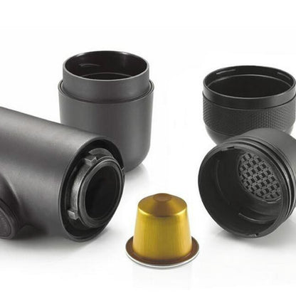 Portable Hand-Press Capsule Coffee Maker by HitMyNeed