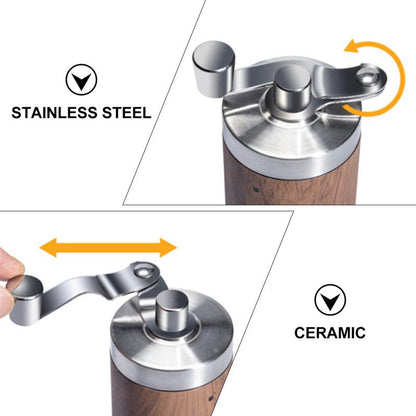 Portable Handheld Coffee Grinder with Manual Crank by HitMyNeed