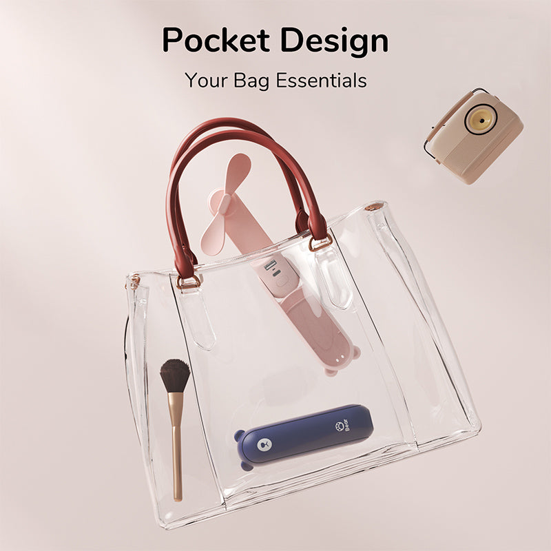Portable Handheld Fan 4800mAh with Power Bank & Light by HitMyNeed