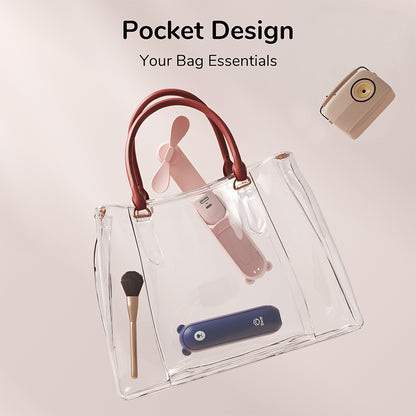 Portable Handheld Fan 4800mAh with Power Bank & Light by HitMyNeed