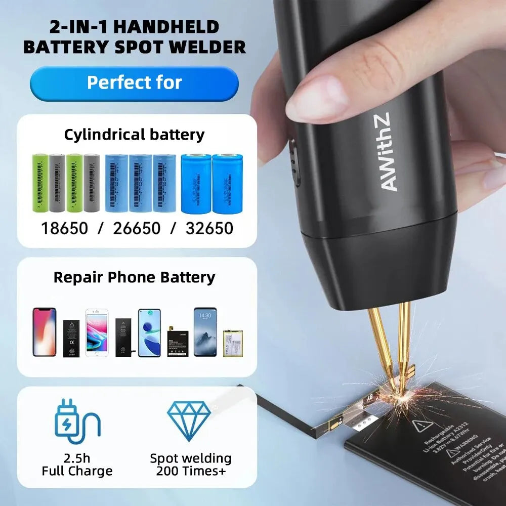 Portable Handheld Spot Welder with 11 Power Levels by HitMyNeed
