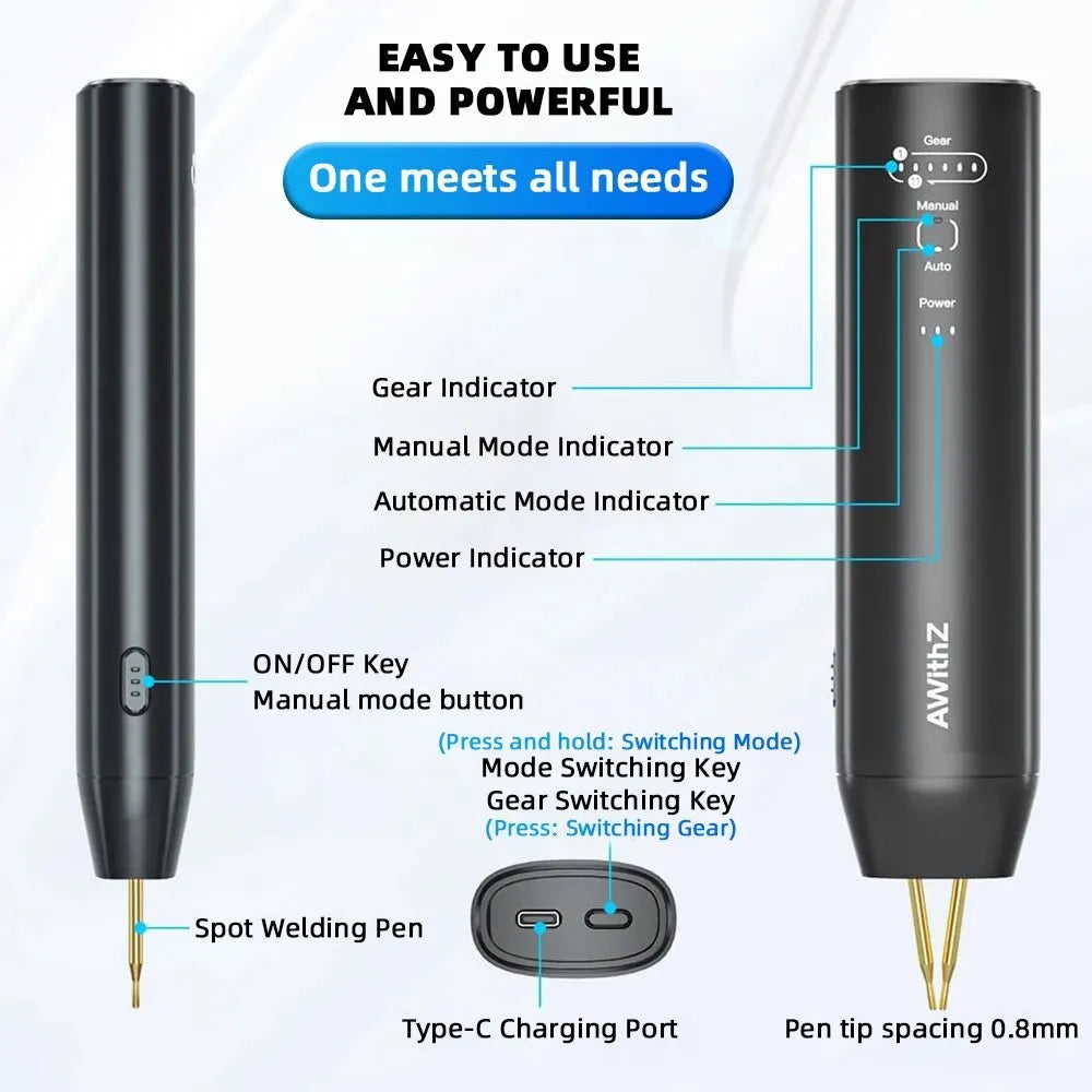 Portable Handheld Spot Welder with 11 Power Levels by HitMyNeed