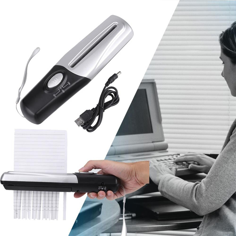Portable Handheld USB Paper Shredder by HitMyNeed