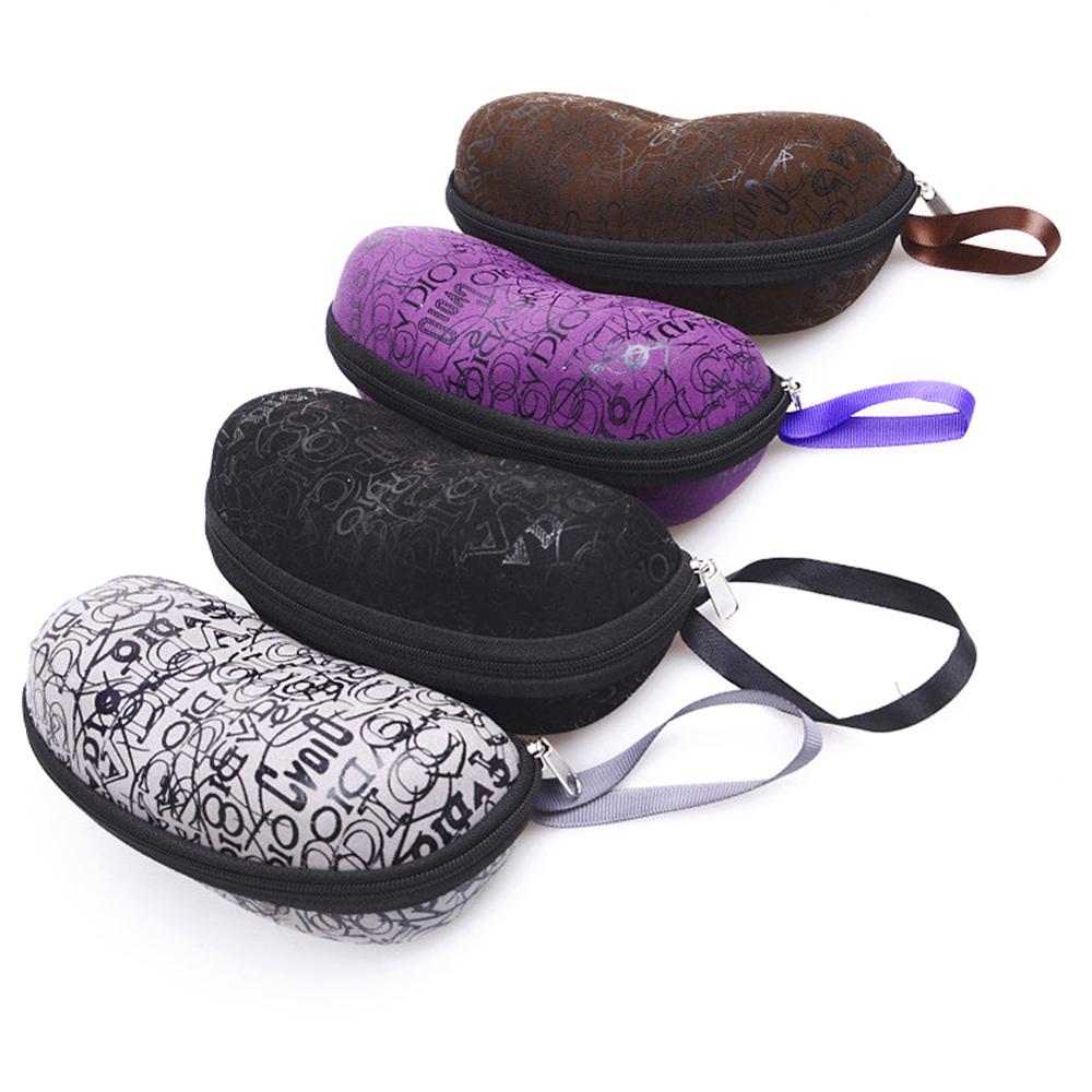 Portable Hard Sunglasses Case with Hook or Rope blackwith-rope by HitMyNeed