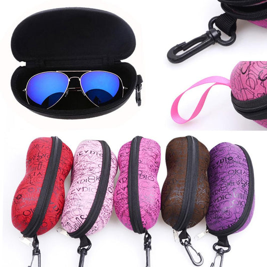 Portable Hard Sunglasses Case with Hook or Rope coffeewith-rope by HitMyNeed